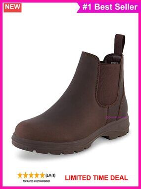 Chelsea Ankle Boots Soft Faux Leather Memory Foam Non-Slip Sole Pull Tab